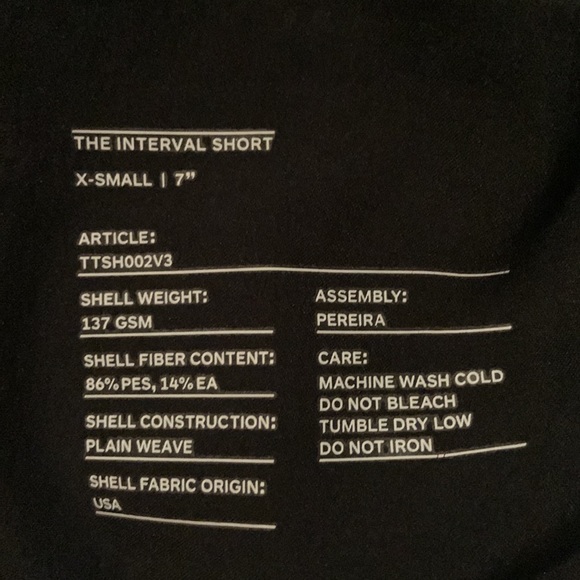 Ten thousand black shorts. Boys XS - Picture 5 of 5